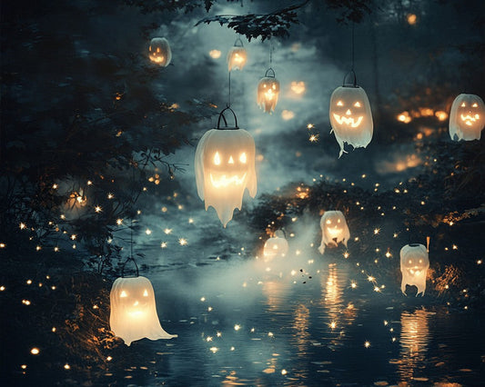 Gemütliche Halloween-Geisternacht